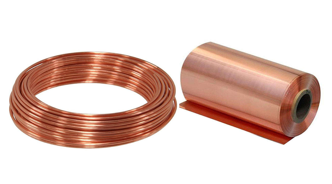 Copper Sheets, Coils, Pipes, Bars
